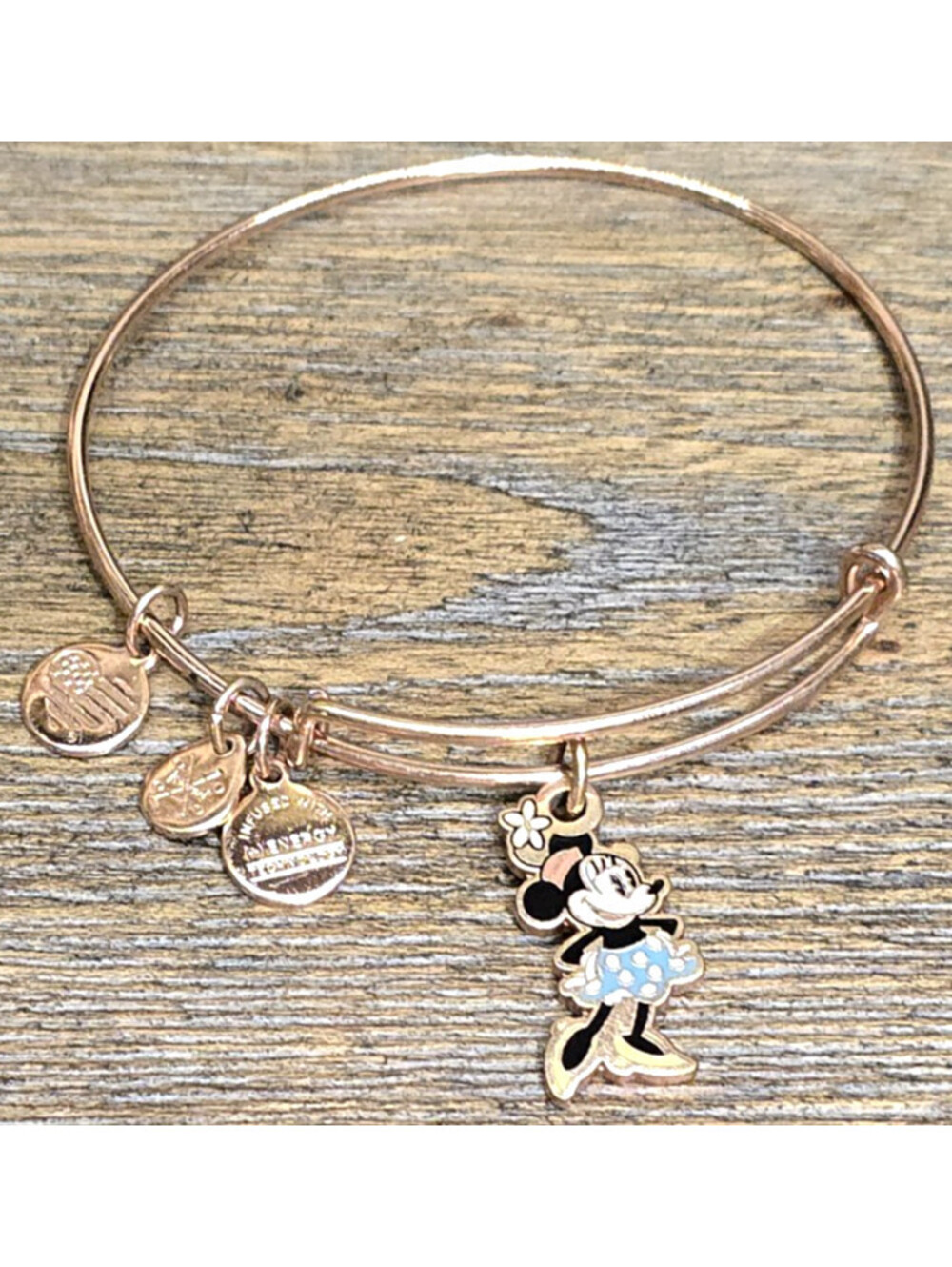 Alex & Ani Bracelet Rose Gold Plated Minnie Mouse
